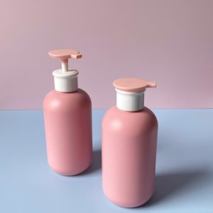 Chai HDPE hồng vòi nhấn hồng