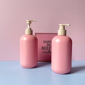 Chai HDPE Hồng vòi nhấn