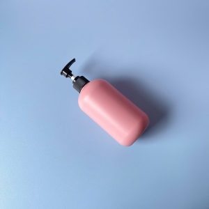 Chai HDPE hồng vòi nhấn sóng