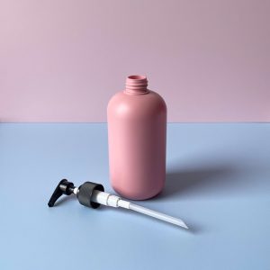 Chai HDPE hồng vòi nhấn sóng