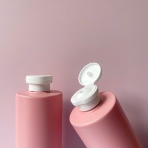 Chai HDPE vai ngang đáy bầu nắp bật trắng
