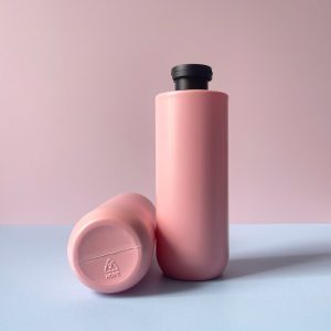 Chai HDPE vai ngang đáy bầu nắp bật