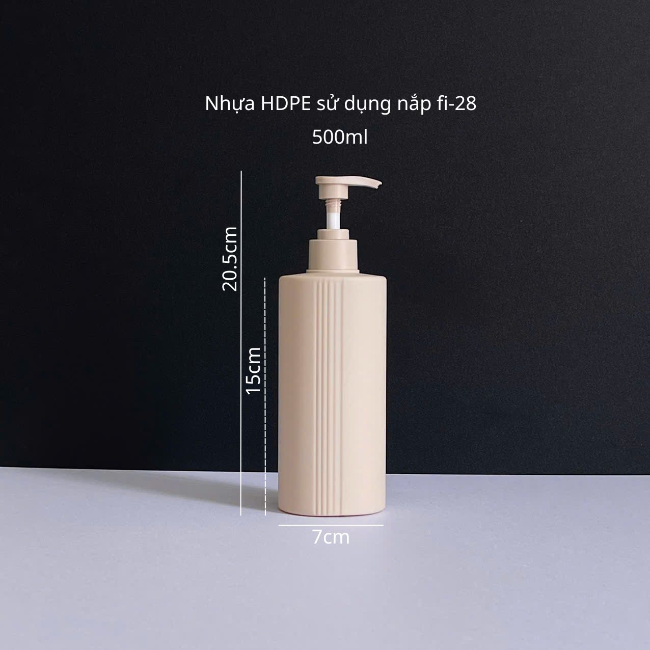 chai-hdpe-nau-vai-ngang-5-soc-voi-nhn-nham-8 Chai HDPE nâu sọc vòi nhấn sóng