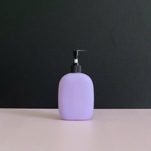 Chai HDPE thân tròn tím vòi nhấn sóng 300ml