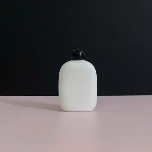 Chai HDPE thân tròn trắng nắp bật