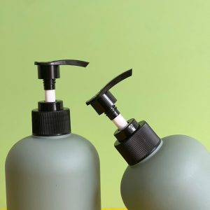 Chai HDPE xanh đậm vòi nhấn sóng đen