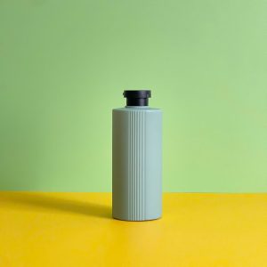 Chai HDPE sọc xanh đậm nắp bật đen