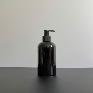 Chai PET nâu đen vòi nhấn sóng