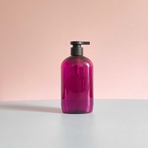 Chai PET Tím Tròn Vòi Nhấn Đen Nhám 500ml