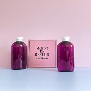 Chai PET tím tròn nắp bật Trắng 500ml