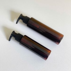 Chai PET Nâu Đen Vòi Nhấn Đen