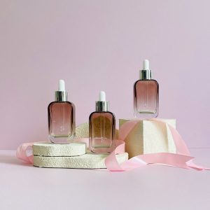 Chai Serum Nâu Vai Ngang Khoen Bạc 20ml